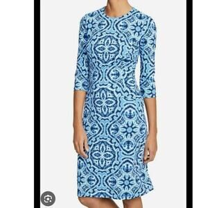 J. McLaughlin Women's 3/4 Sleeve Catalyst Dress in Elba Paisley Size: S